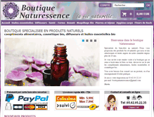 Tablet Screenshot of boutique-naturessence.com